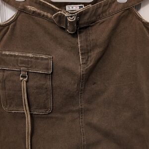 Brown Asymmetrical Skirt